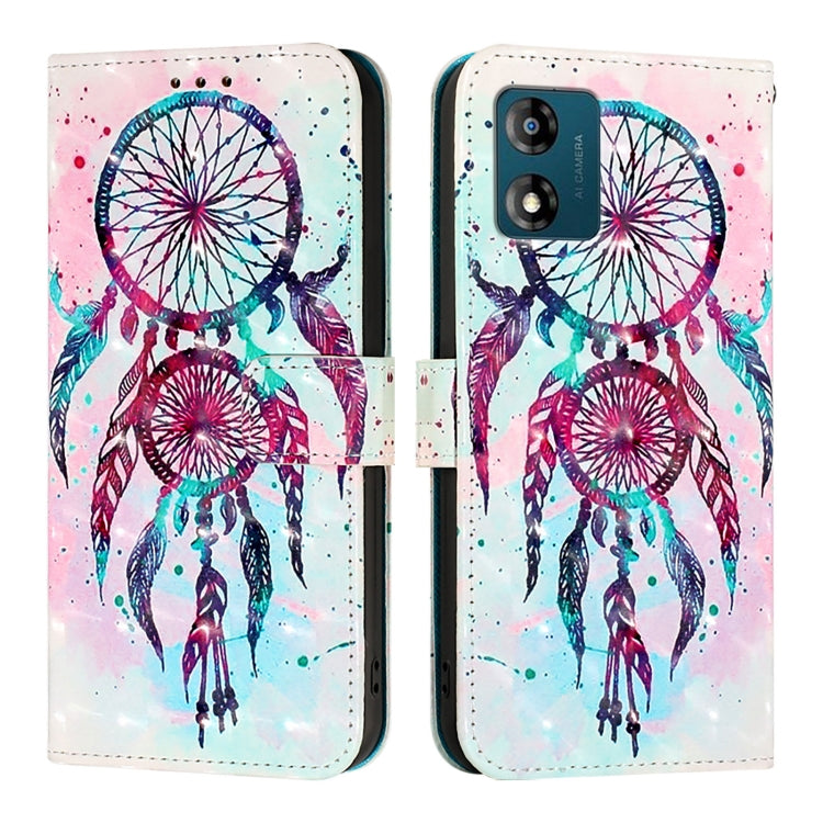 For Motorola Moto E13 3D Painting Horizontal Flip Leather Phone Case
