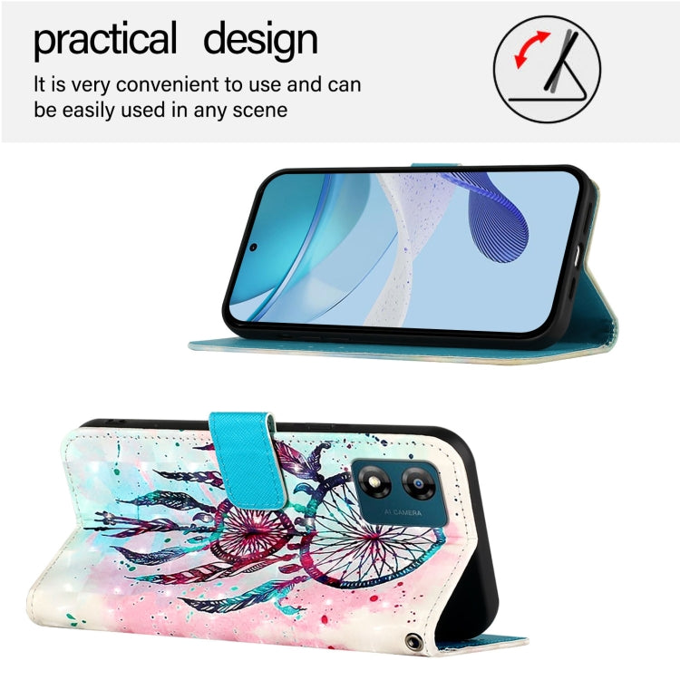 For Motorola Moto E13 3D Painting Horizontal Flip Leather Phone Case