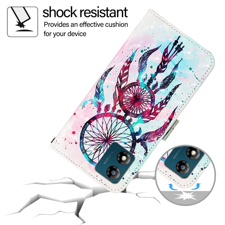 For Motorola Moto E13 3D Painting Horizontal Flip Leather Phone Case