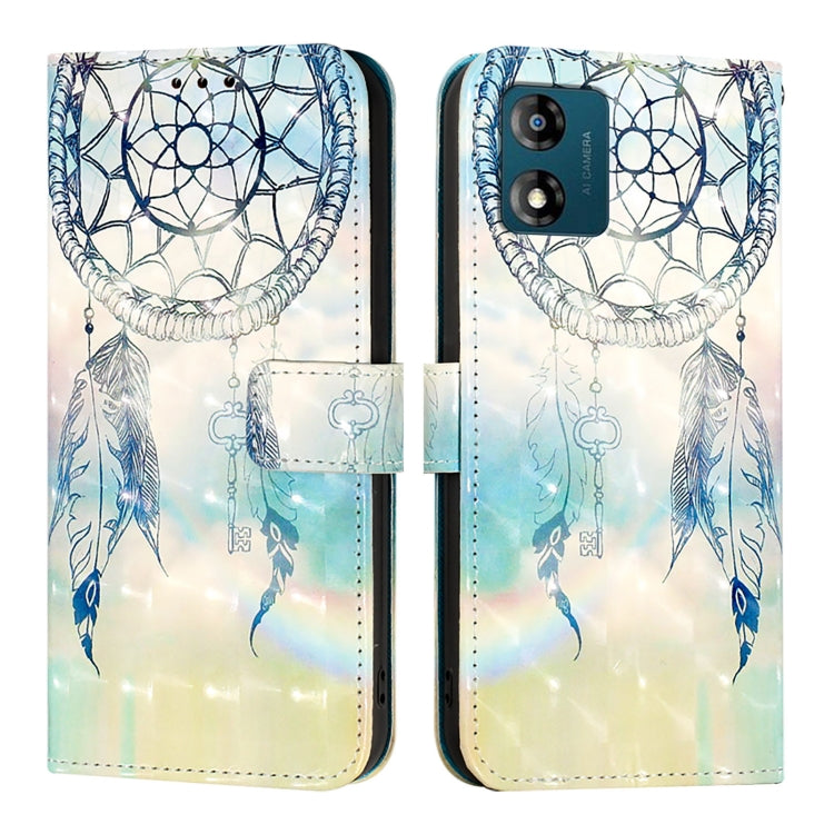 For Motorola Moto E13 3D Painting Horizontal Flip Leather Phone Case