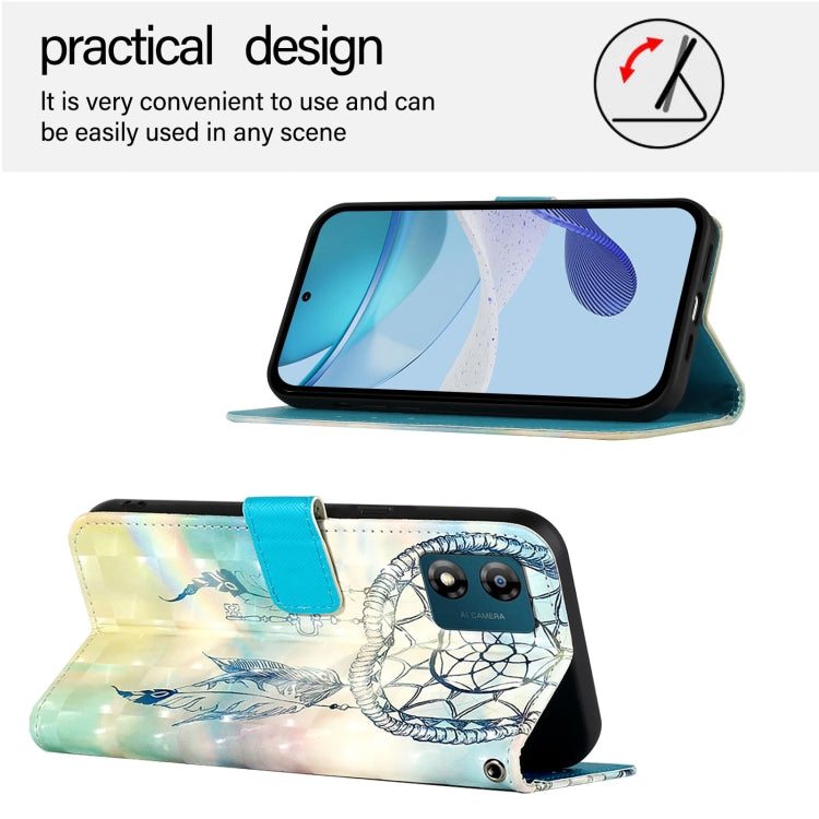 For Motorola Moto E13 3D Painting Horizontal Flip Leather Phone Case