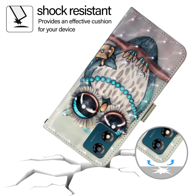 For Motorola Moto E13 3D Painting Horizontal Flip Leather Phone Case
