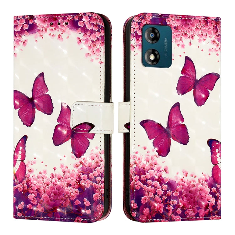 For Motorola Moto E13 3D Painting Horizontal Flip Leather Phone Case