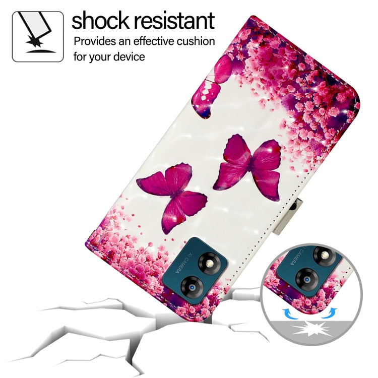 For Motorola Moto E13 3D Painting Horizontal Flip Leather Phone Case