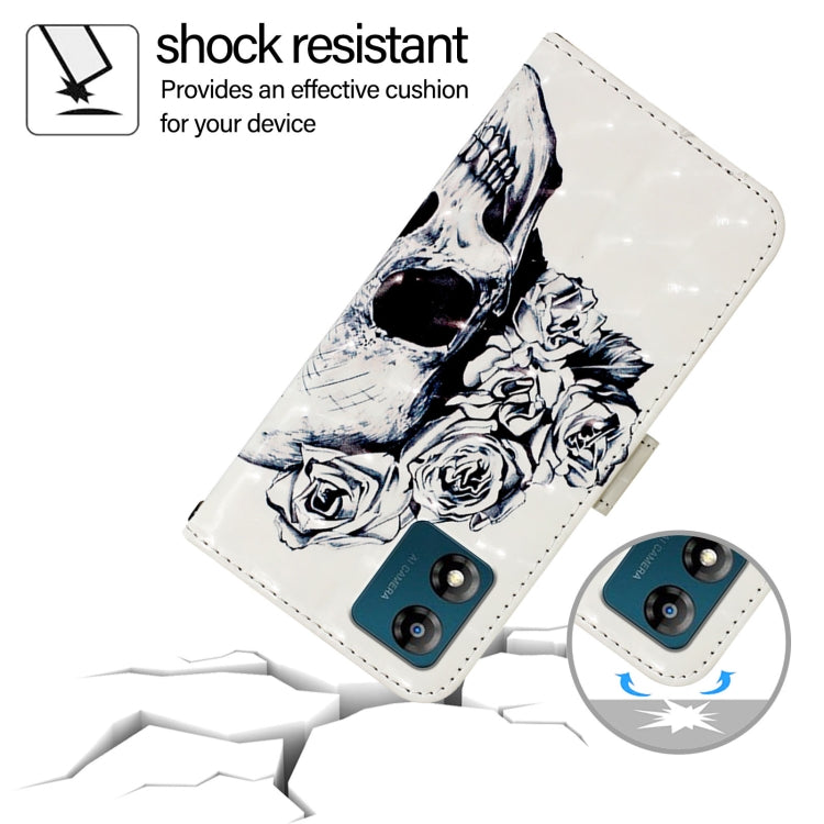 For Motorola Moto E13 3D Painting Horizontal Flip Leather Phone Case