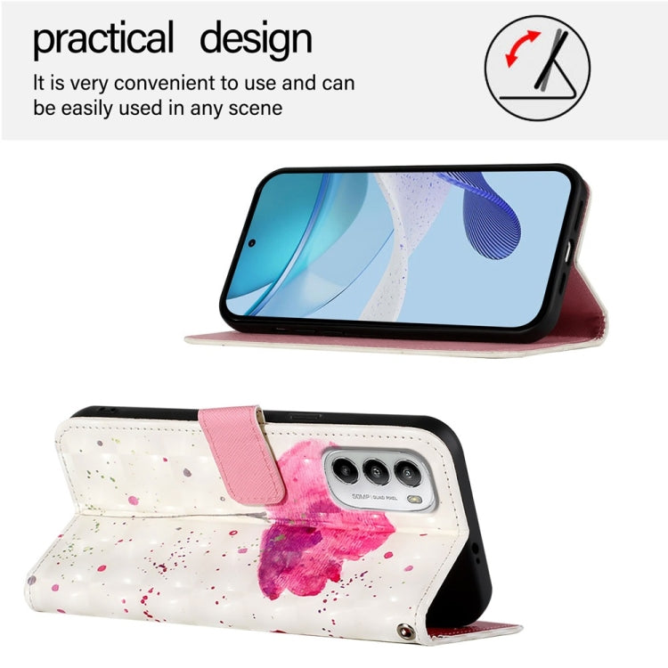 For Motorola Moto G 5G 2022 3D Painting Horizontal Flip Leather Phone Case