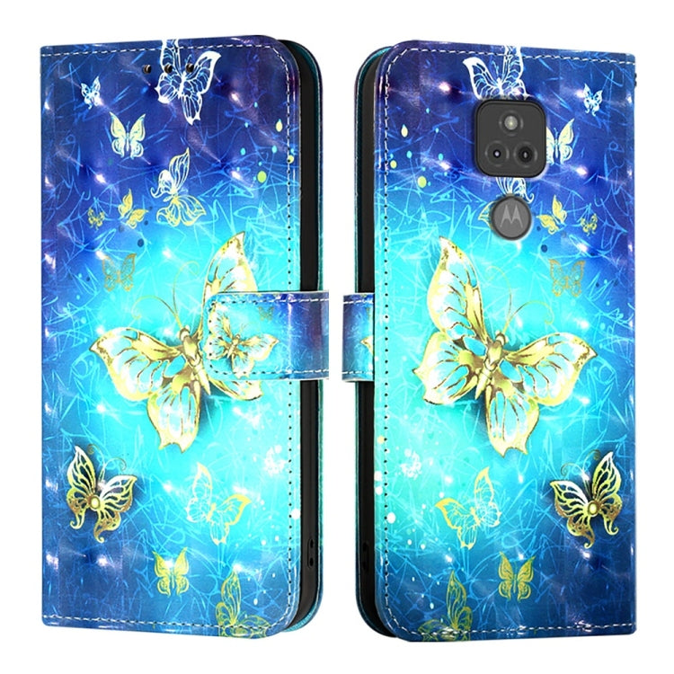 For Motorola Moto G Play 2021 3D Painting Horizontal Flip Leather Phone Case