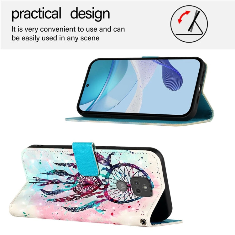 For Motorola Moto G Play 2021 3D Painting Horizontal Flip Leather Phone Case