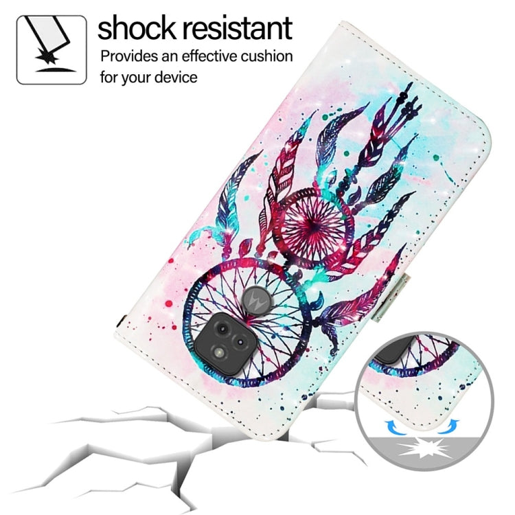 For Motorola Moto G Play 2021 3D Painting Horizontal Flip Leather Phone Case