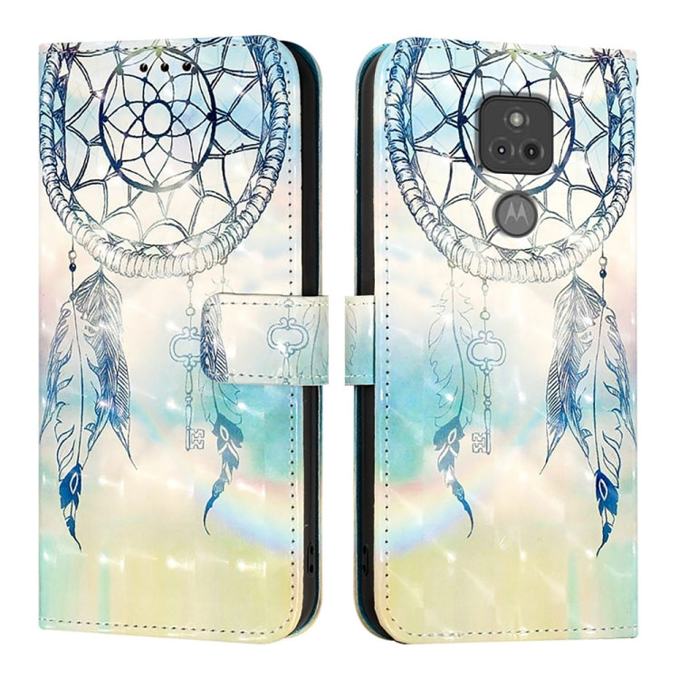 For Motorola Moto G Play 2021 3D Painting Horizontal Flip Leather Phone Case