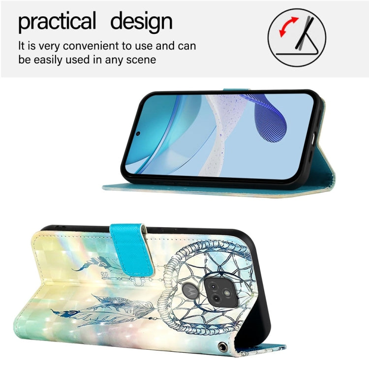 For Motorola Moto G Play 2021 3D Painting Horizontal Flip Leather Phone Case