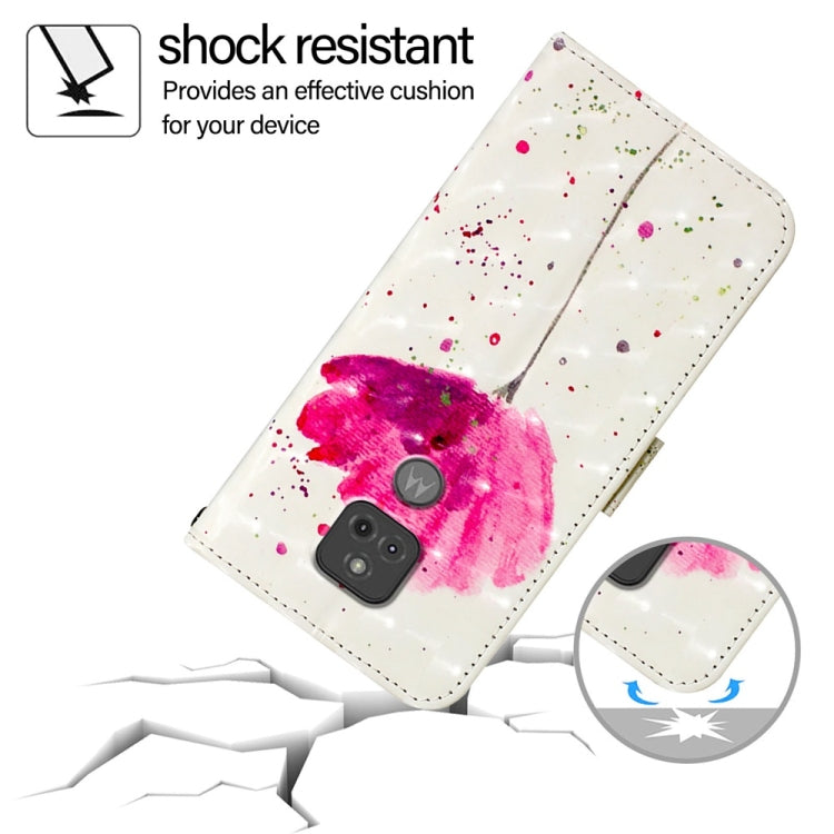 For Motorola Moto G Play 2021 3D Painting Horizontal Flip Leather Phone Case