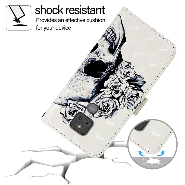 For Motorola Moto G Play 2021 3D Painting Horizontal Flip Leather Phone Case