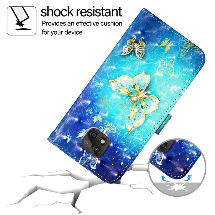 For Motorola Moto G Power 2021 3D Painting Horizontal Flip Leather Phone Case