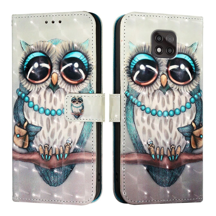 For Motorola Moto G Power 2021 3D Painting Horizontal Flip Leather Phone Case