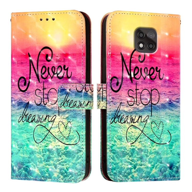 For Motorola Moto G Power 2021 3D Painting Horizontal Flip Leather Phone Case