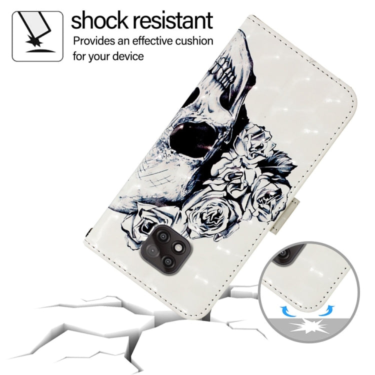 For Motorola Moto G Power 2021 3D Painting Horizontal Flip Leather Phone Case