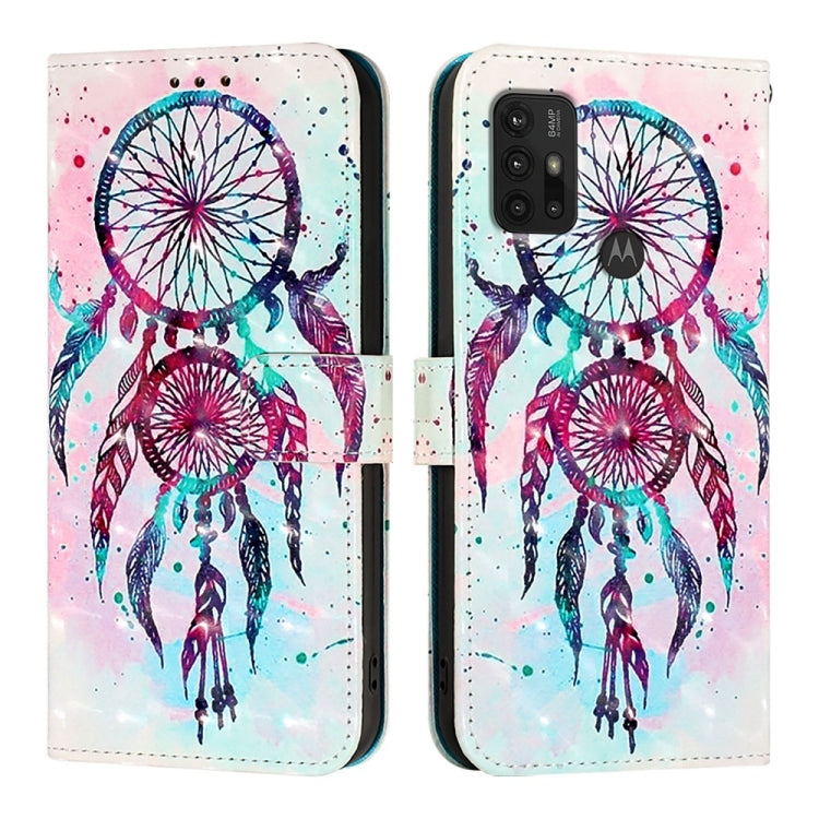For Motorola Moto G30 / Moto G20 / Moto G10 3D Painting Horizontal Flip Leather Phone Case