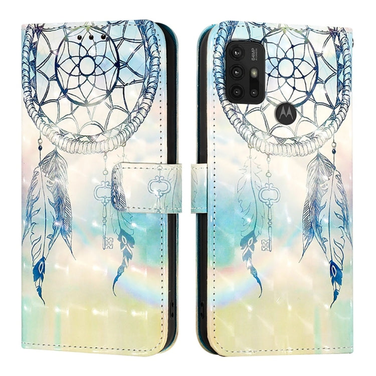 For Motorola Moto G30 / Moto G20 / Moto G10 3D Painting Horizontal Flip Leather Phone Case