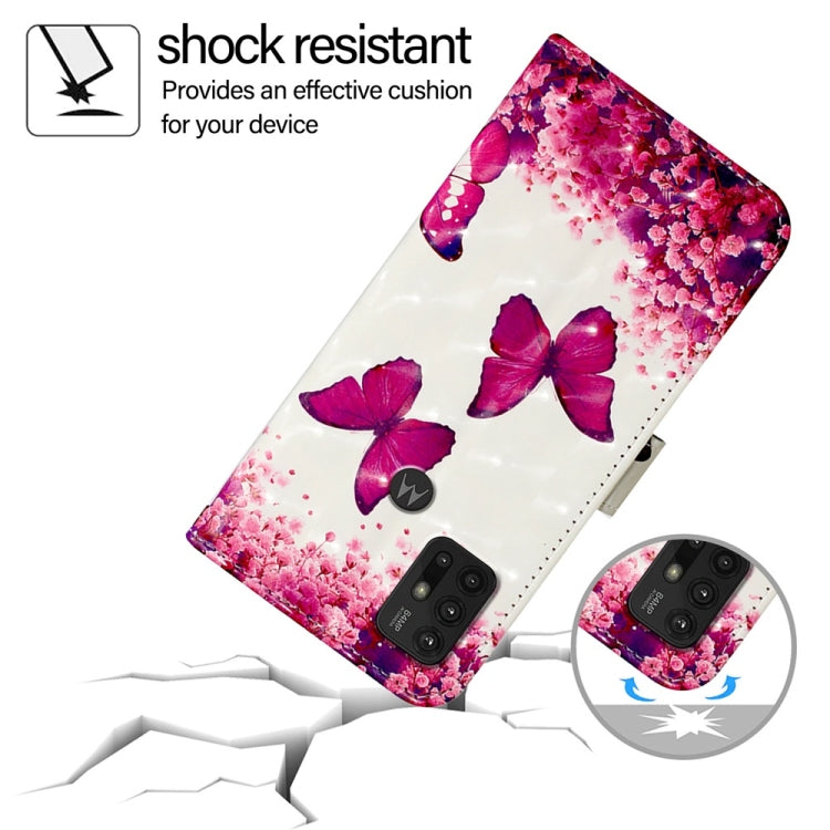 For Motorola Moto G30 / Moto G20 / Moto G10 3D Painting Horizontal Flip Leather Phone Case