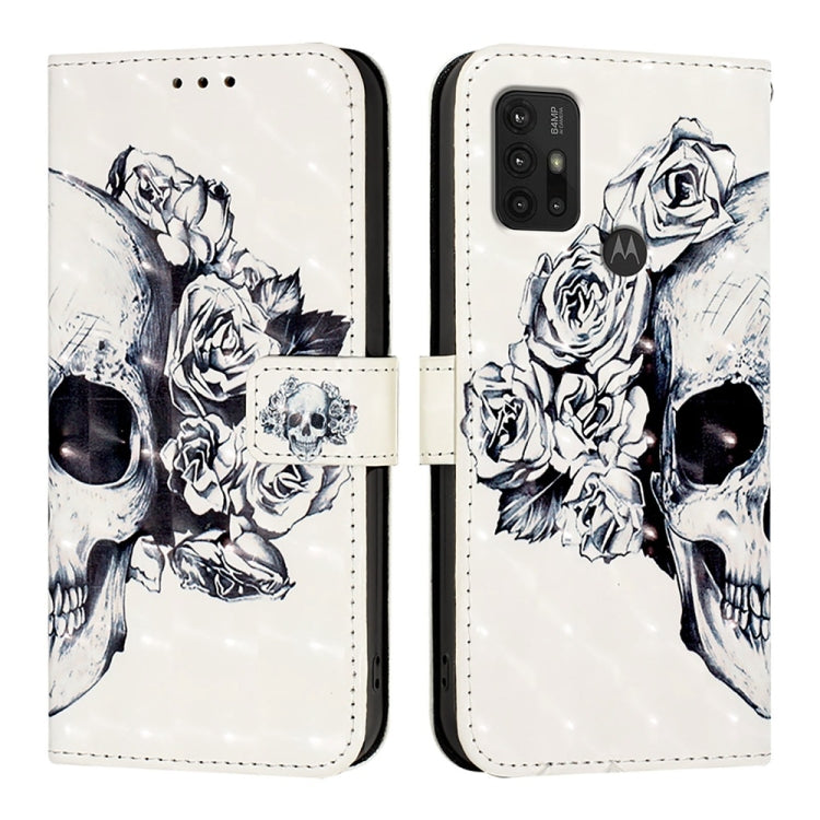 For Motorola Moto G30 / Moto G20 / Moto G10 3D Painting Horizontal Flip Leather Phone Case
