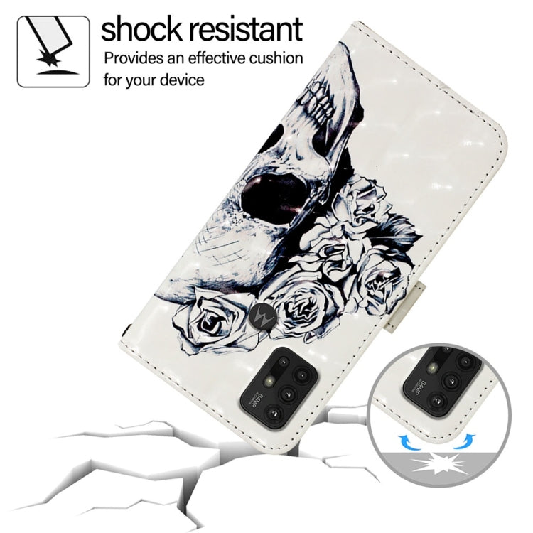 For Motorola Moto G30 / Moto G20 / Moto G10 3D Painting Horizontal Flip Leather Phone Case