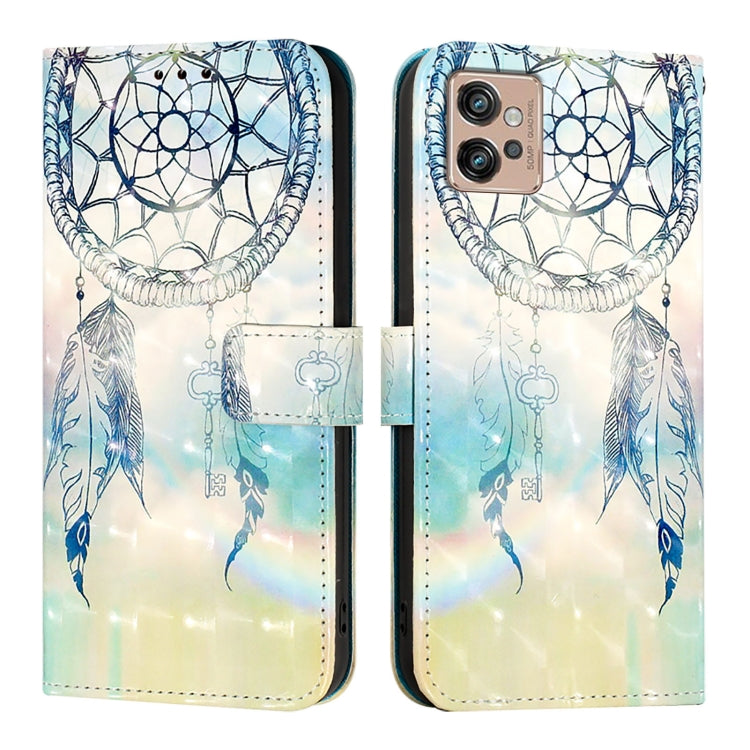For Motorola Moto G32 3D Painting Horizontal Flip Leather Phone Case