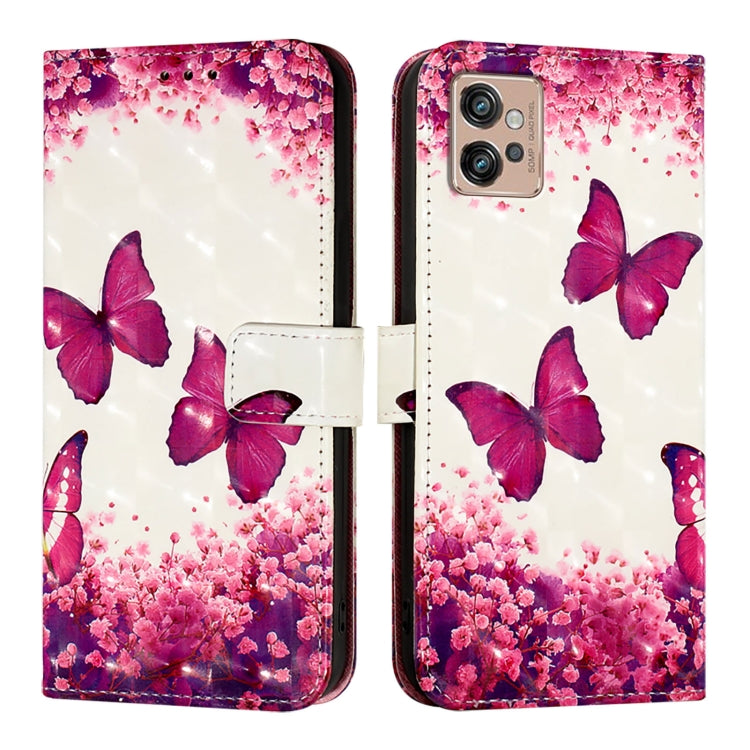 For Motorola Moto G32 3D Painting Horizontal Flip Leather Phone Case
