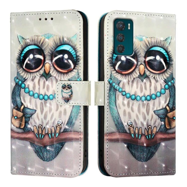 For Motorola Moto G42 3D Painting Horizontal Flip Leather Phone Case