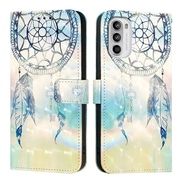 For Motorola Moto G52 / Moto G82 / Moto G71s 3D Painting Horizontal Flip Leather Phone Case