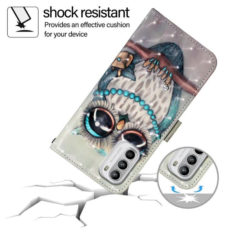 For Motorola Moto G52 / Moto G82 / Moto G71s 3D Painting Horizontal Flip Leather Phone Case