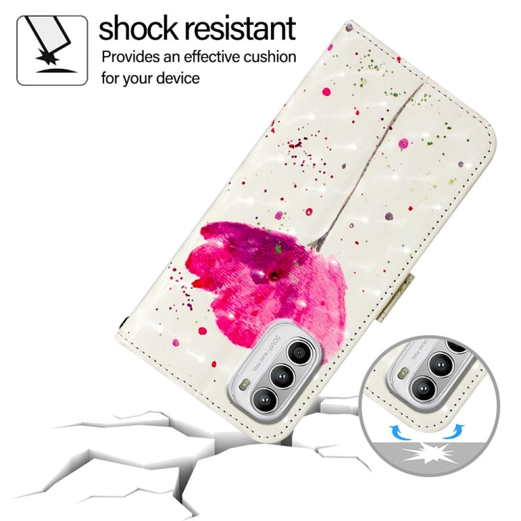 For Motorola Moto G52 / Moto G82 / Moto G71s 3D Painting Horizontal Flip Leather Phone Case