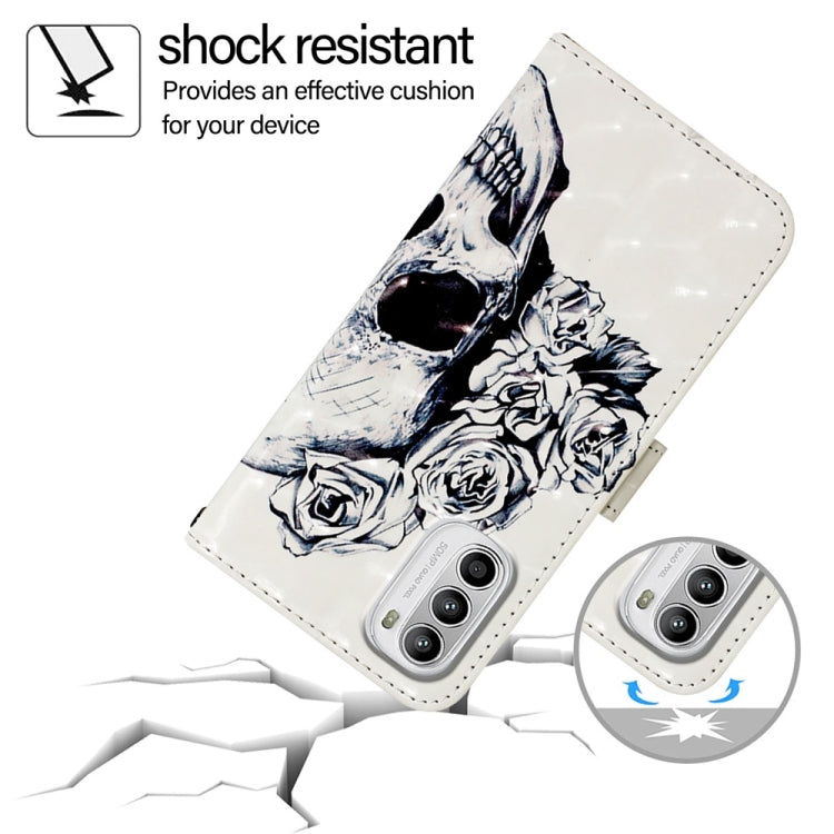 For Motorola Moto G52 / Moto G82 / Moto G71s 3D Painting Horizontal Flip Leather Phone Case