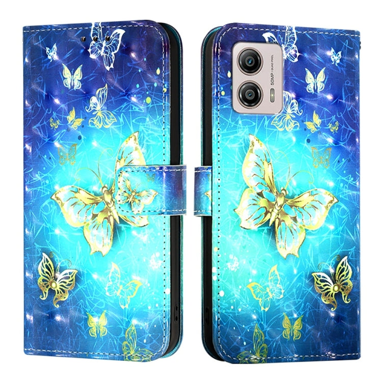 For Motorola Moto G53 5G / Moto G13 3D Painting Horizontal Flip Leather Phone Case