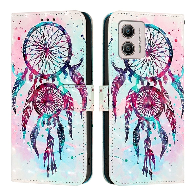 For Motorola Moto G53 5G / Moto G13 3D Painting Horizontal Flip Leather Phone Case
