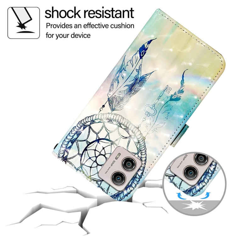 For Motorola Moto G53 5G / Moto G13 3D Painting Horizontal Flip Leather Phone Case