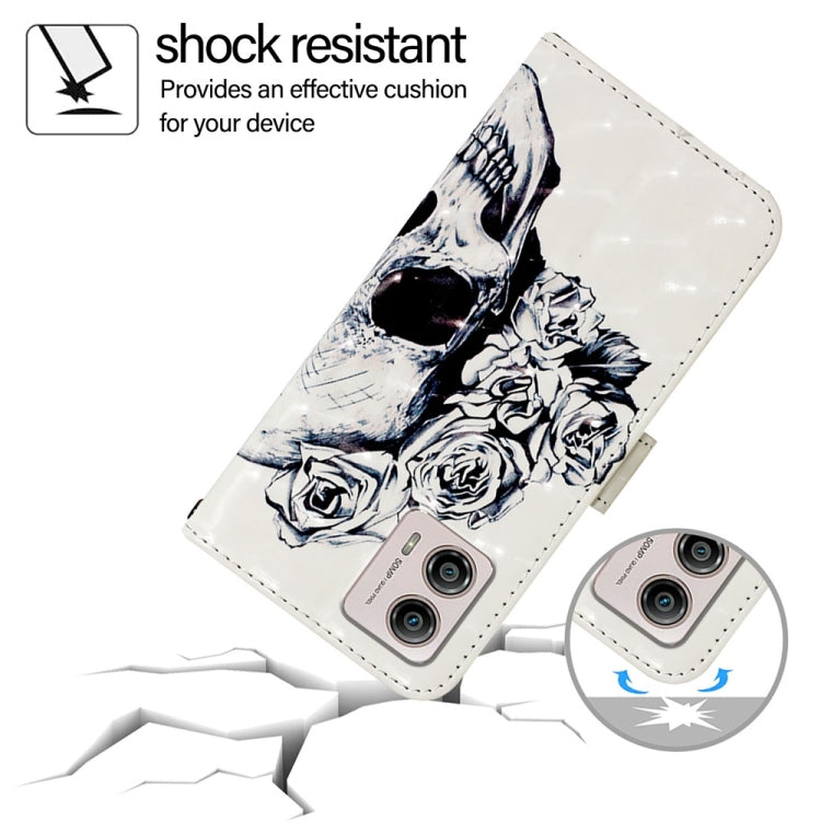 For Motorola Moto G53 5G / Moto G13 3D Painting Horizontal Flip Leather Phone Case