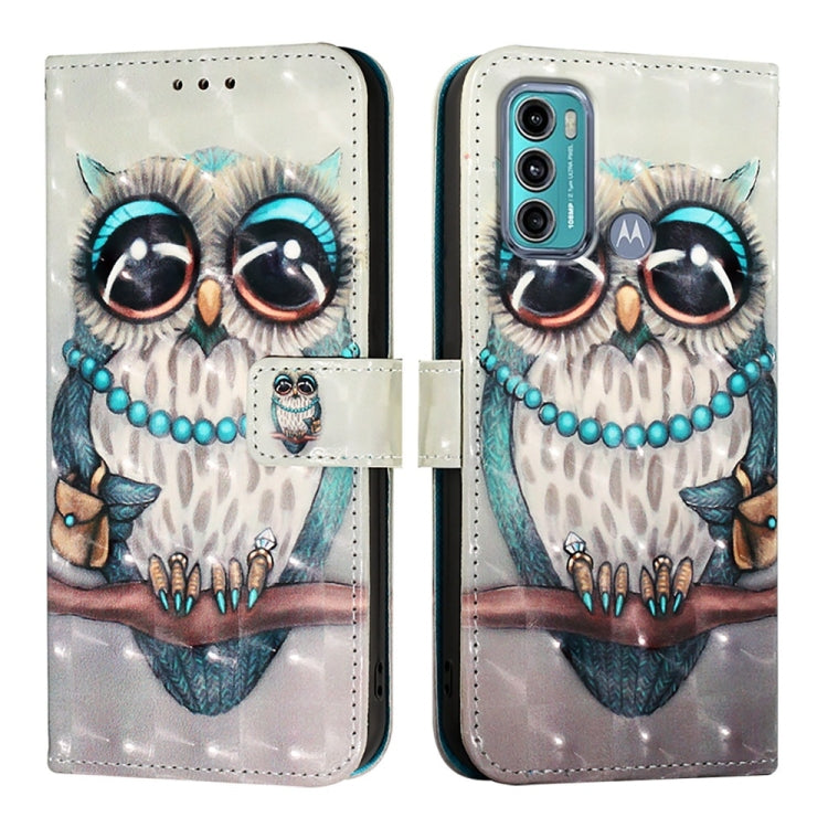 For Motorola Moto G60 / Moto G40 Fusion 3D Painting Horizontal Flip Leather Phone Case