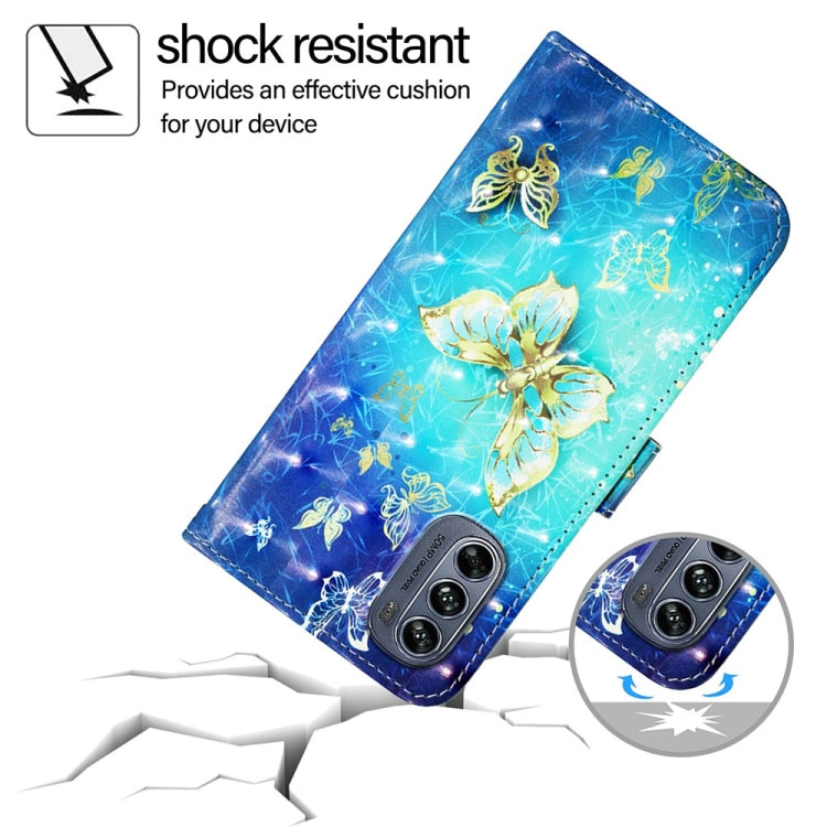 For Motorola Moto G62 5G Global / India 3D Painting Horizontal Flip Leather Phone Case