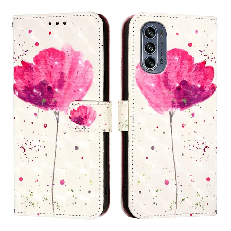 For Motorola Moto G62 5G Global / India 3D Painting Horizontal Flip Leather Phone Case