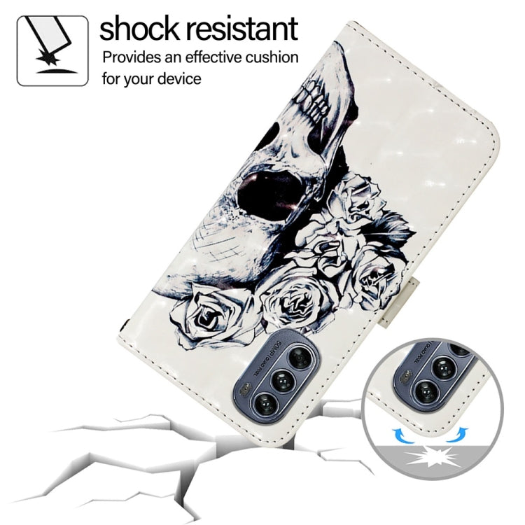 For Motorola Moto G62 5G Global / India 3D Painting Horizontal Flip Leather Phone Case