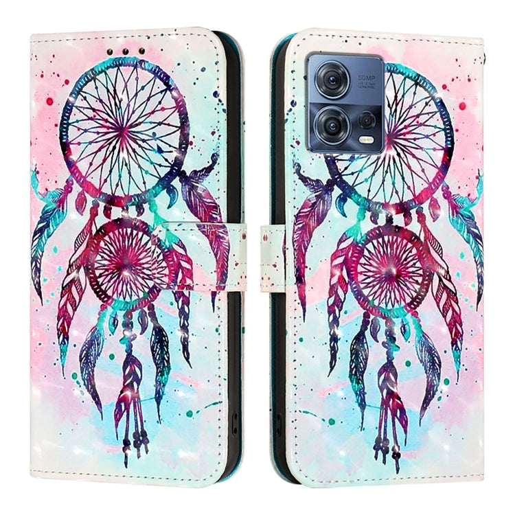 For Motorola Moto G72 3D Painting Horizontal Flip Leather Phone Case
