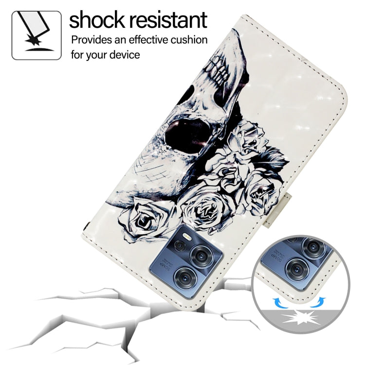 For Motorola Moto G72 3D Painting Horizontal Flip Leather Phone Case