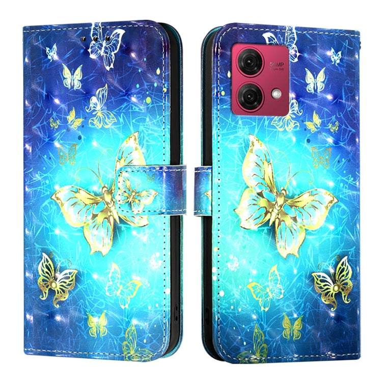 For Motorola Moto G84 3D Painting Horizontal Flip Leather Phone Case