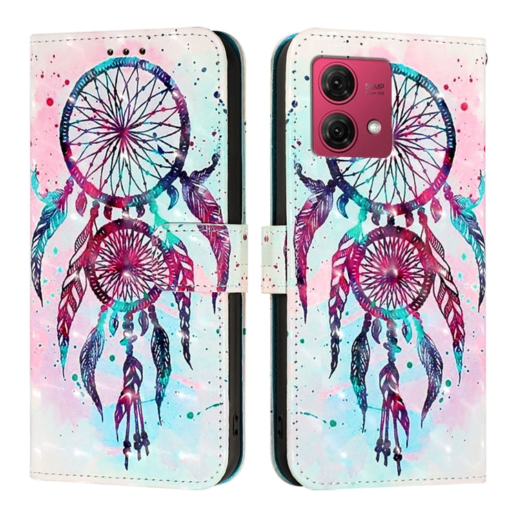 For Motorola Moto G84 3D Painting Horizontal Flip Leather Phone Case