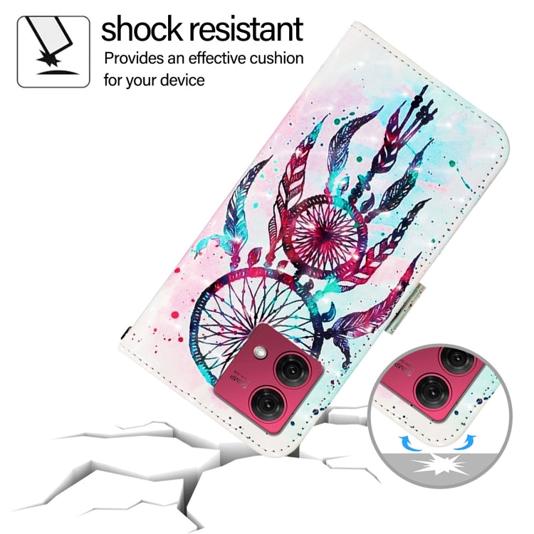 For Motorola Moto G84 3D Painting Horizontal Flip Leather Phone Case