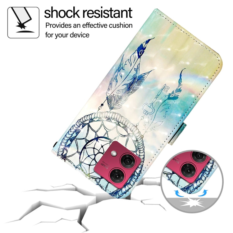 For Motorola Moto G84 3D Painting Horizontal Flip Leather Phone Case
