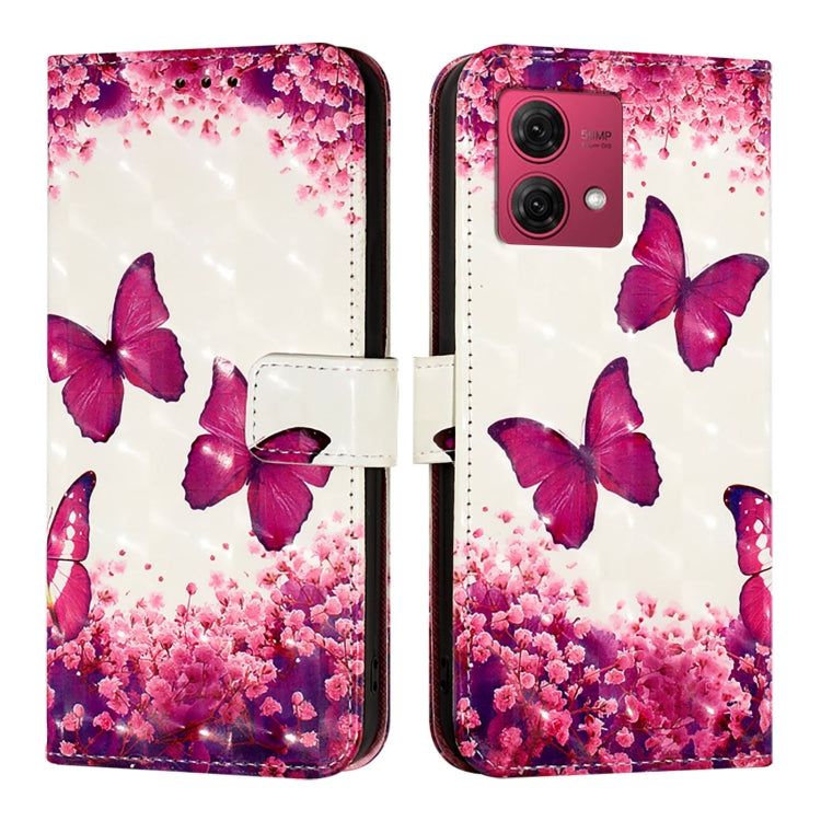 For Motorola Moto G84 3D Painting Horizontal Flip Leather Phone Case