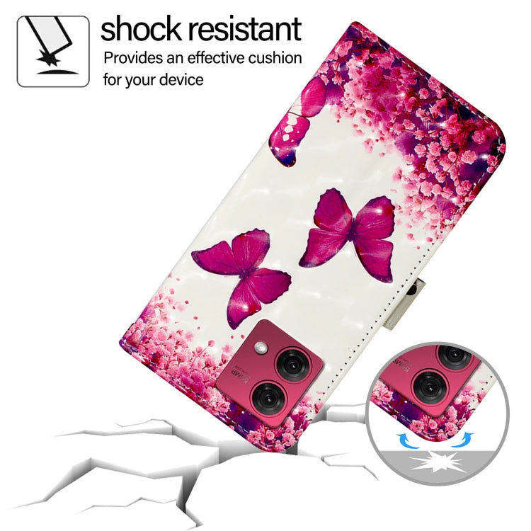 For Motorola Moto G84 3D Painting Horizontal Flip Leather Phone Case