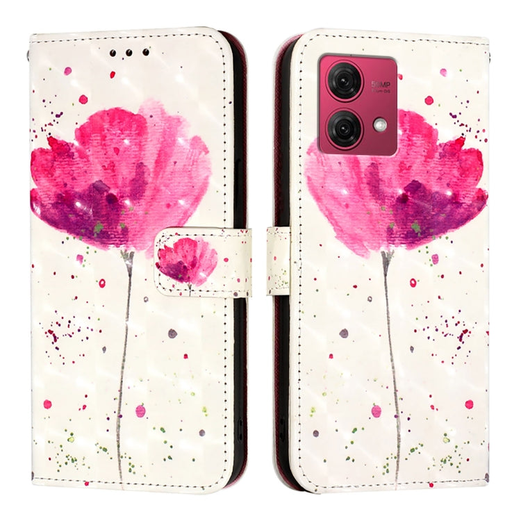 For Motorola Moto G84 3D Painting Horizontal Flip Leather Phone Case